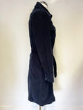 GANT NAVY BLUE CORDUROY COLLARED LONG SLEEVED BELTED SHIRT DRESS SIZE 12