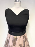 COAST BLACK & BRONZE ORGANZA SKIRT SLEEVELESS SPECIAL OCCASION DRESS SIZE 10