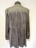 BRAND NEW JOSEPH RIBKOFF GREY ZIP TRIMMED EDGE TO EDGE JACKET SIZE L