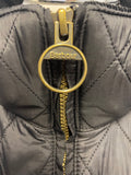 BARBOUR GRACE POLARQUILT BLACK DETACHABLE HOOD BELTED JACKET SIZE 14