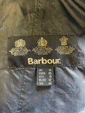 BARBOUR GRACE POLARQUILT BLACK DETACHABLE HOOD BELTED JACKET SIZE 14