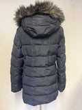 JACK WILLS BLACK DETACHABLE HOOD PUFFER JACKET SIZE 14