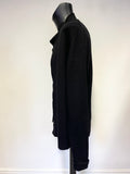 AMERICAN VINTAGE MEN 100% MERINO WOOL BLACK LONG SLEEVED CARDIGAN SIZE L