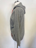 BODEN 100% CASHMERE GREY HOODED JUMPER SIZE 20