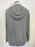 BODEN 100% CASHMERE GREY HOODED JUMPER SIZE 20