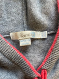 BODEN 100% CASHMERE GREY HOODED JUMPER SIZE 20