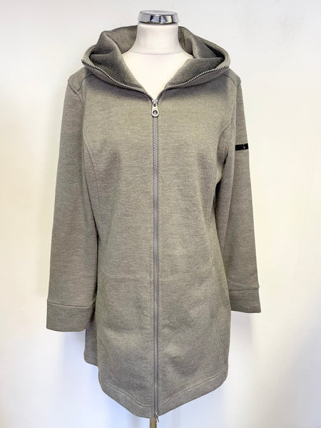 REGATTA GREY ZIP FRONT HOODED JACKET SIZE 14