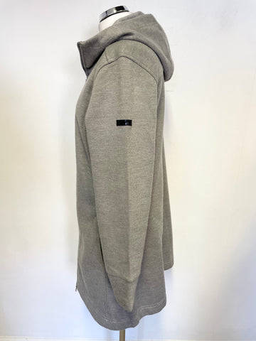 REGATTA GREY ZIP FRONT HOODED JACKET SIZE 14