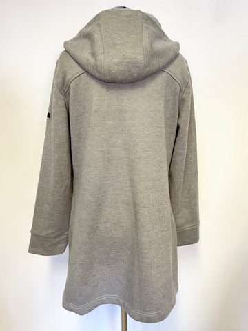 REGATTA GREY ZIP FRONT HOODED JACKET SIZE 14