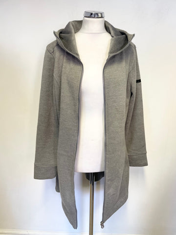 REGATTA GREY ZIP FRONT HOODED JACKET SIZE 14