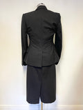 JIGSAW DARK GREY WOOL PENCIL DRESS & FITTED JACKET SUIT SIZE 8/10