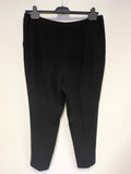 HOBBS BLACK TAPERED LEG TROUSERS SIZE 14