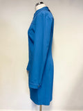 BRAND NEW KAREN MILLEN BLUE ZIP FRONT TAILORED TRACK DRESS  SIZE 12