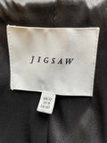 JIGSAW GREY WOOL MIX SHORT COAT SIZE 12