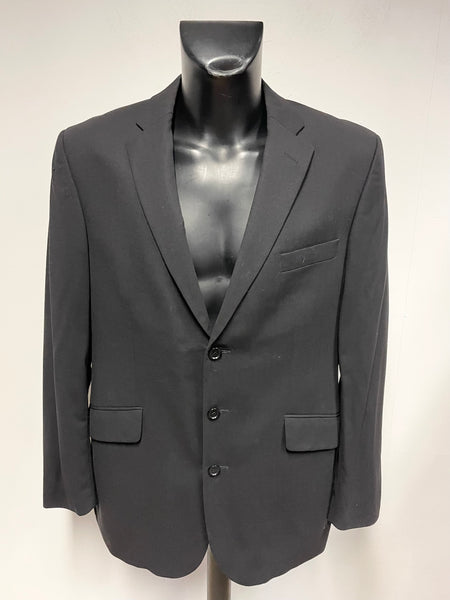 MULBERRY PURE NEW WOOL BLACK SINGLE BREASTED JACKET SIZE 42R