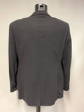 MULBERRY PURE NEW WOOL BLACK SINGLE BREASTED JACKET SIZE 42R