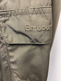 BARBOUR LINHOPE FEATHERWEIGHT DARK OLIVE WATERPROOF HOOD JACKET SIZE L