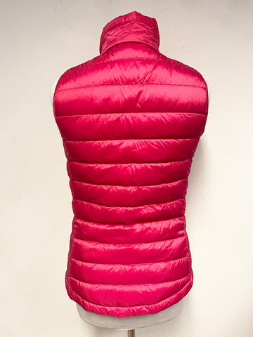 GANT RED QUILTED DOWN & FEATHER FILLED GILET SIZE XS