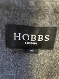 HOBBS GREY WOOL SLEEVELESS SHIFT DRESS SIZE 12