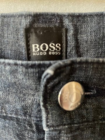 HUGO BOSS ARKANSAS INDIGO STRAIGHT LEG JEANS SIZE 32/32