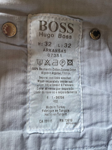 HUGO BOSS ARKANSAS INDIGO STRAIGHT LEG JEANS SIZE 32/32