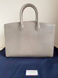 BRAND NEW ASPINAL MADISON TAUPE PEBBLE FINISH LEATHER TOTE BAG WITH SHOULDER STRAP