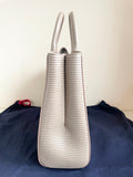 BRAND NEW ASPINAL MADISON TAUPE PEBBLE FINISH LEATHER TOTE BAG WITH SHOULDER STRAP