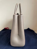 BRAND NEW ASPINAL MADISON TAUPE PEBBLE FINISH LEATHER TOTE BAG WITH SHOULDER STRAP