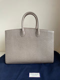 BRAND NEW ASPINAL MADISON TAUPE PEBBLE FINISH LEATHER TOTE BAG WITH SHOULDER STRAP