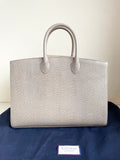 BRAND NEW ASPINAL MADISON TAUPE PEBBLE FINISH LEATHER TOTE BAG WITH SHOULDER STRAP