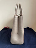 BRAND NEW ASPINAL MADISON TAUPE PEBBLE FINISH LEATHER TOTE BAG WITH SHOULDER STRAP