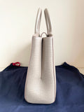 BRAND NEW ASPINAL MADISON TAUPE PEBBLE FINISH LEATHER TOTE BAG WITH SHOULDER STRAP