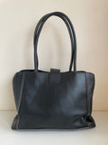 RADLEY LONDON BLACK LEATHER SHOULDER BAG & SMALL MIRROR