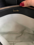 RADLEY LONDON BLACK LEATHER SHOULDER BAG & SMALL MIRROR