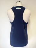 ADIDAS STELLA MCCARTNEY SPORT NAVY & CORAL GYM VEST & LEGGINGS SET SIZE XS