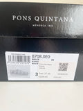 PONS QUINTANA BLACK & WHITE WEAVE LACE UP LEATHER SHOES SIZE 4/37