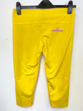 STELLA McCARTNEY FOR ADIDAS WHITE & YELLOW VEST TOP & CROPPED LEGGINGS SET SIZE 16/M