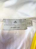 STELLA McCARTNEY FOR ADIDAS WHITE & YELLOW VEST TOP & CROPPED LEGGINGS SET SIZE 16/M