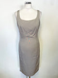 BRAND NEW LK BENNETT NANDA LIGHT GREY PENCIL DRESS & FITTED JACKET SUIT SIZE 10