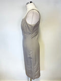 BRAND NEW LK BENNETT NANDA LIGHT GREY PENCIL DRESS & FITTED JACKET SUIT SIZE 10