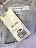 BRAND NEW LK BENNETT NANDA LIGHT GREY PENCIL DRESS & FITTED JACKET SUIT SIZE 10