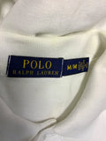 RALPH LAUREN WHITE SHORT SLEEVE COTTON POLO SHIRT SIZE M