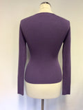 HOBBS DAMSON SILK & WOOL BLEND JUMPER SIZE 10