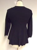 BRAND NEW KAREN MILLEN BLACK CREW NECK JUMPER SIZE S