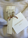 BRAND NEW CYNTHIA ROWLEY CREAM 100% CASHMERE HOODED JUMPER SIZE S