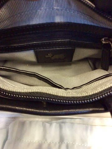 RADLEY SMALL BLACK LEATHER HANDBAG