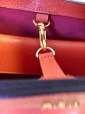 BRAND NEW RALPH LAUREN ORANGE LEATHER TOTE BAG