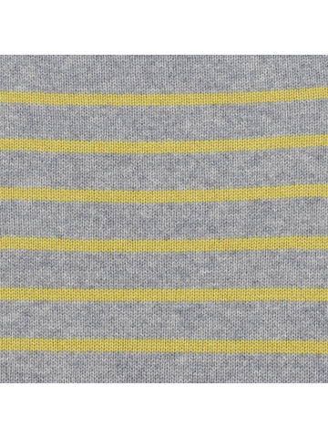 LK BENNETT PERSIA GREY & YELLOW STRIPED WOOL & CASHMERE JUMPER SIZE 14