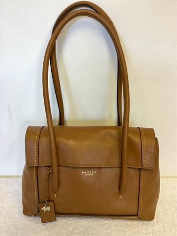 RADLEY TAN LEATHER SHOULDER BAG