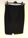 HOBBS BLACK WOOL BLEND PENCIL SKIRT SIZE 12